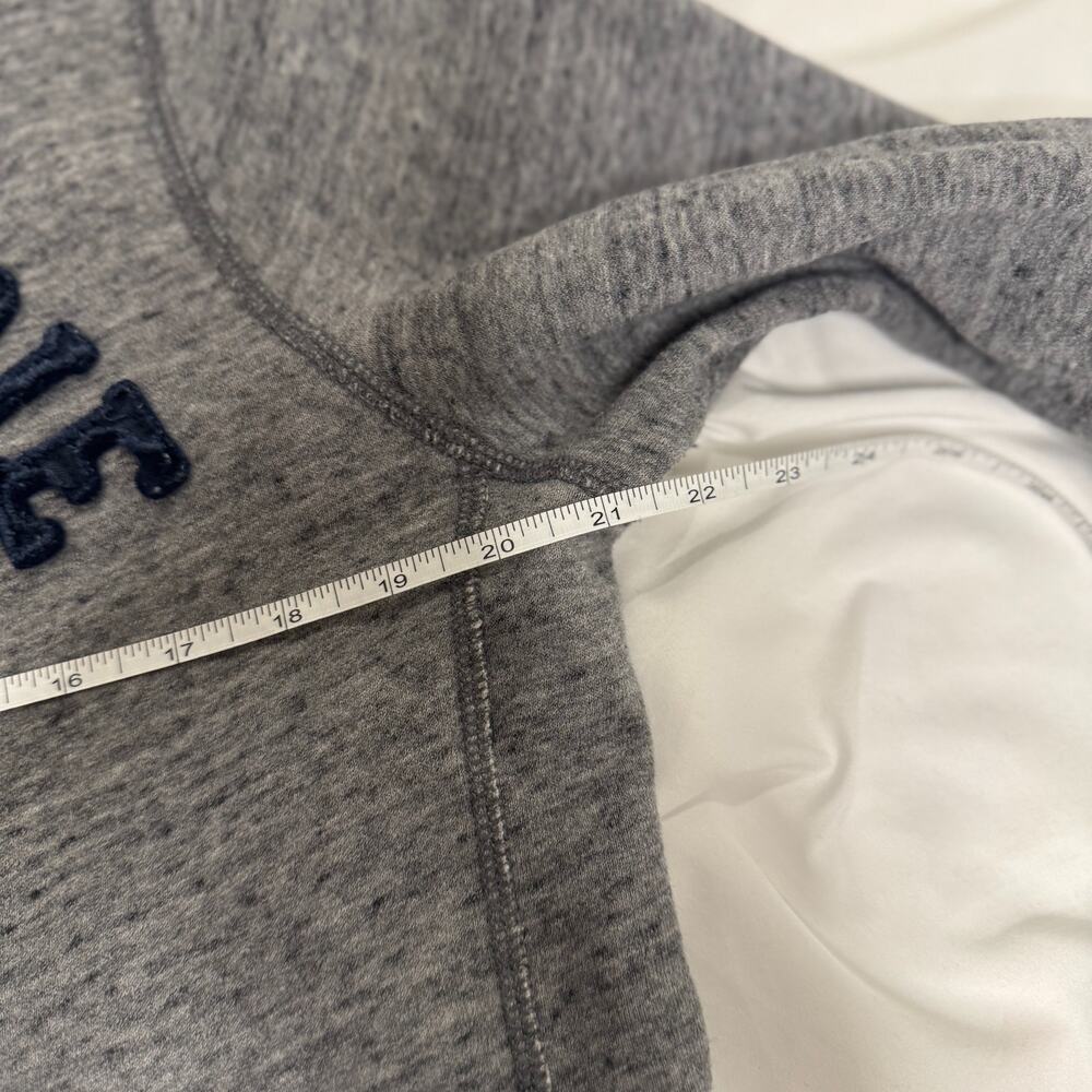 Abercrombie & Fitch VTG Muscle Hoodie Men’s Large Gray Y2K Mallcore Collegiate - Picture 16 of 16